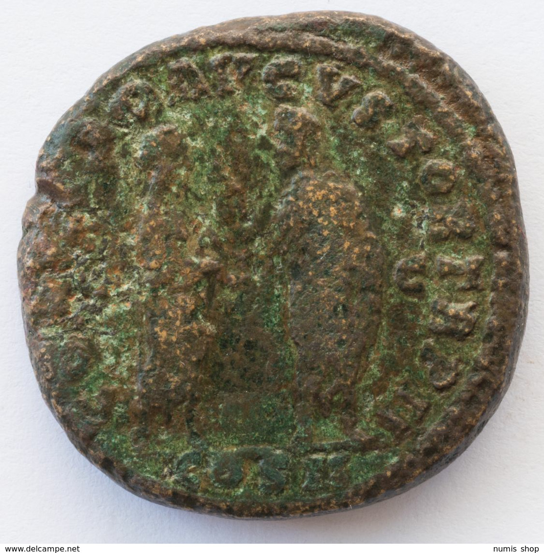 Roman Empire - #121 - Lucius Verus - CONCORD AVGVSTOR TR P II COS II SC - VF! *Sesterz* - The Anthonines (96 AD To 192 AD)