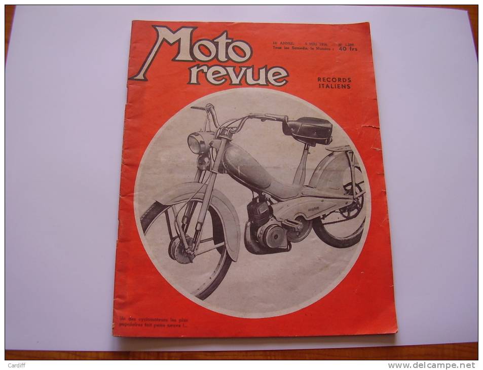Moto Revue 1288 De 1956 : Records Italiens. Pub Peugeot 175 Cm3; Lavalette, Jawa..critérium National; Niel Garage.... - Moto