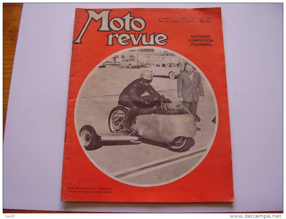 Moto Revue 1284 De 1956 : Machines De Compétition Italiennes. Pub Norton, Scooterrot.Salon Genève. La Montésa Brio... - Moto