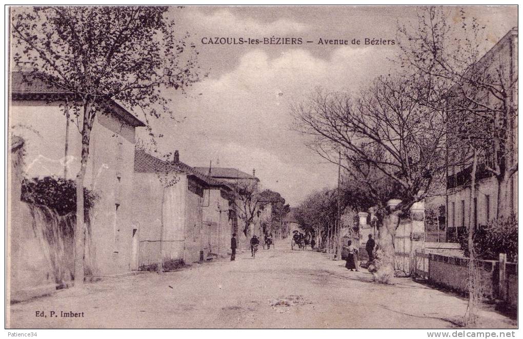 Département 34: CAZOULS Les BÉZIERS - Avenue De BÉZIERS - Autres & Non Classés