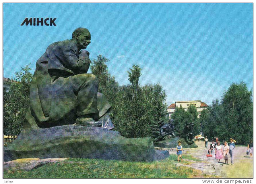 Weissrussland-Belarus, Minsk, Monument To Yakub Kolas,  Weißrussischer Dichter Und Schriftsteller.gelaufen Nein - Wit-Rusland