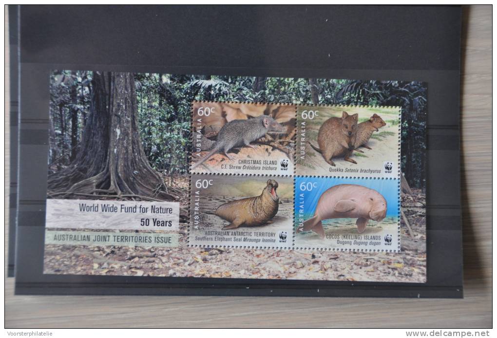 C 264++ CHRISTMAS ISLANDS WWF WNF 2011 SEACOW DUGONG DUGON SOUTHERN ELEPHANT POSTFRIS MNH NEUF ** - Christmaseiland