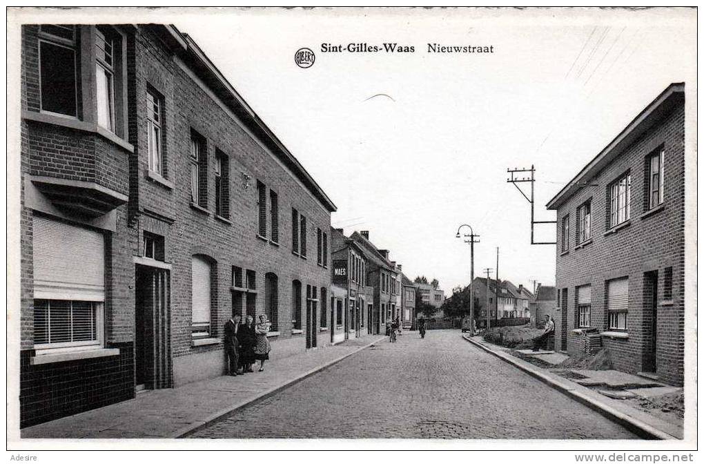 SINT-GILLES-WAAS, Nieuwstraat, Um 1950 - Sint-Gillis-Waas