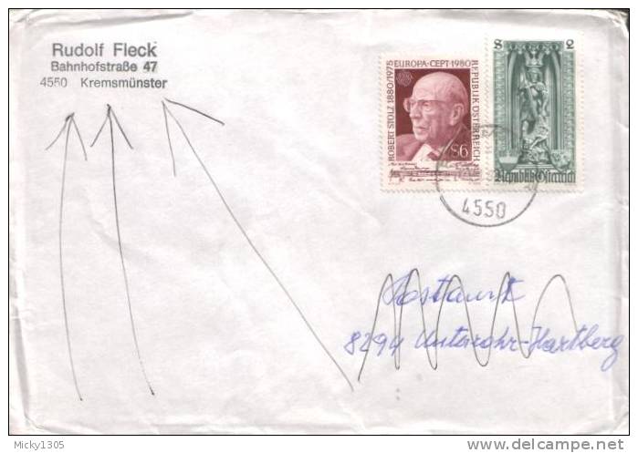 Österreich / Austria - Umschlag Echt Gelaufen / Cover Used (z466) - Storia Postale