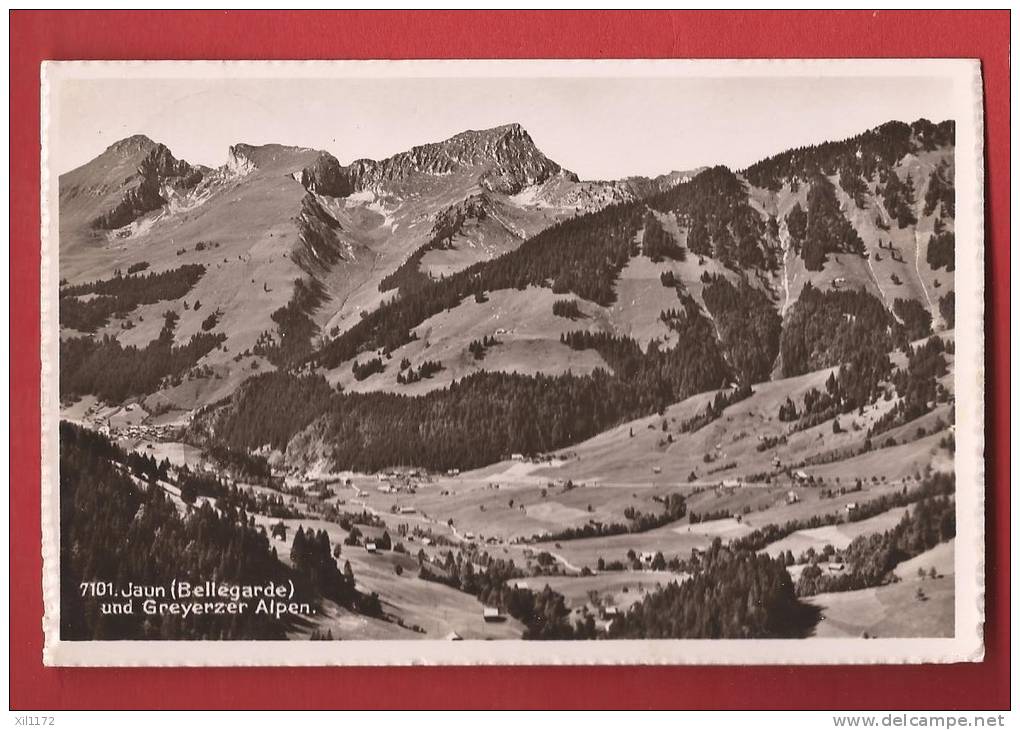 X0454 Jaun Bellegarde Und Greyerzer Alpen,Gruyère.Circulé En 1942,visa Censure 1939. Kübli 329 7101 - Bellegarde