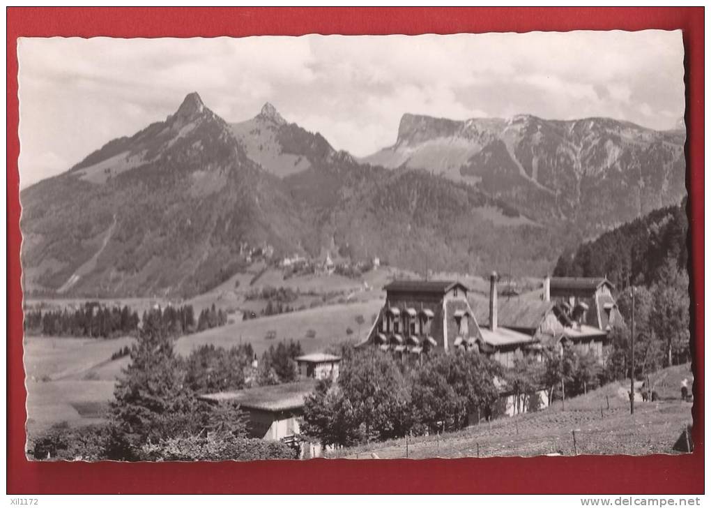 X0457 Foyer De Montbarry Gruyères,Dents De Broc Du Chamois Et Bourgoz.Circulé Sous Enveloppe.Glasson 7047 - Broc