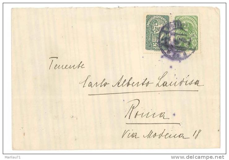 2270 1920 AUSTRIA COVER - Storia Postale