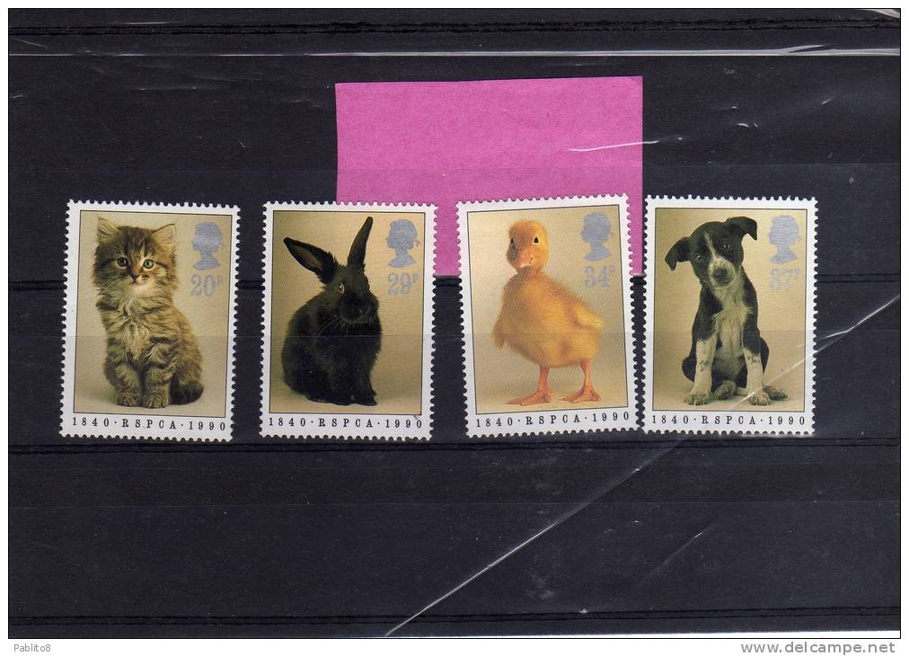 GREAT BRITAIN 1989 - GRAN BRETAGNA PREVENTION OF CRUELTY TO ANIMALS MNH - Neufs