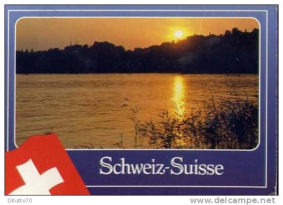 Schweiz - Suisse - Abendstimmund Coucher Du Soleil Sunset - Viaggiata - Formato Grande - Altri & Non Classificati