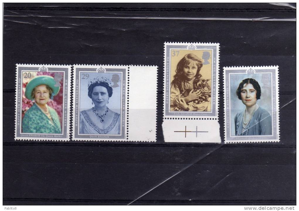 GREAT BRITAIN 1990 - GRAN BRETAGNA QUEEN MOTHER BIRTHDAY MNH - Nuevos