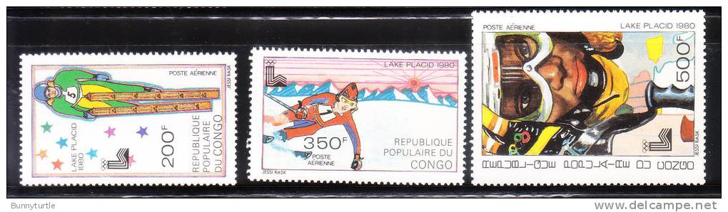 Congo People's Republic 1979 13th Winter Olympic Games MNH - Hiver 1980: Lake Placid