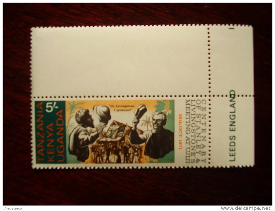 KUT 1971 STANLEY Meeting LIVINGSTONE Centenary  5/- STAMP MNH. - Kenya, Uganda & Tanzania