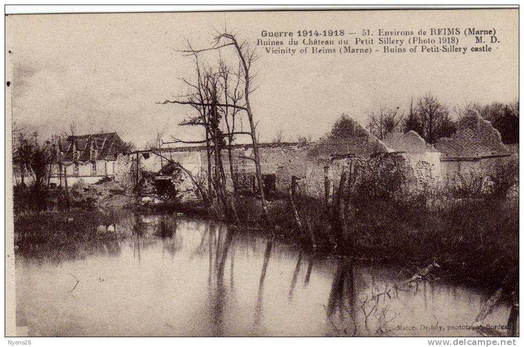 /// Ruines Du Château Du PETIT-SILLERY /// Voir Scans R° Et V°  --carte Rare-- - Sillery