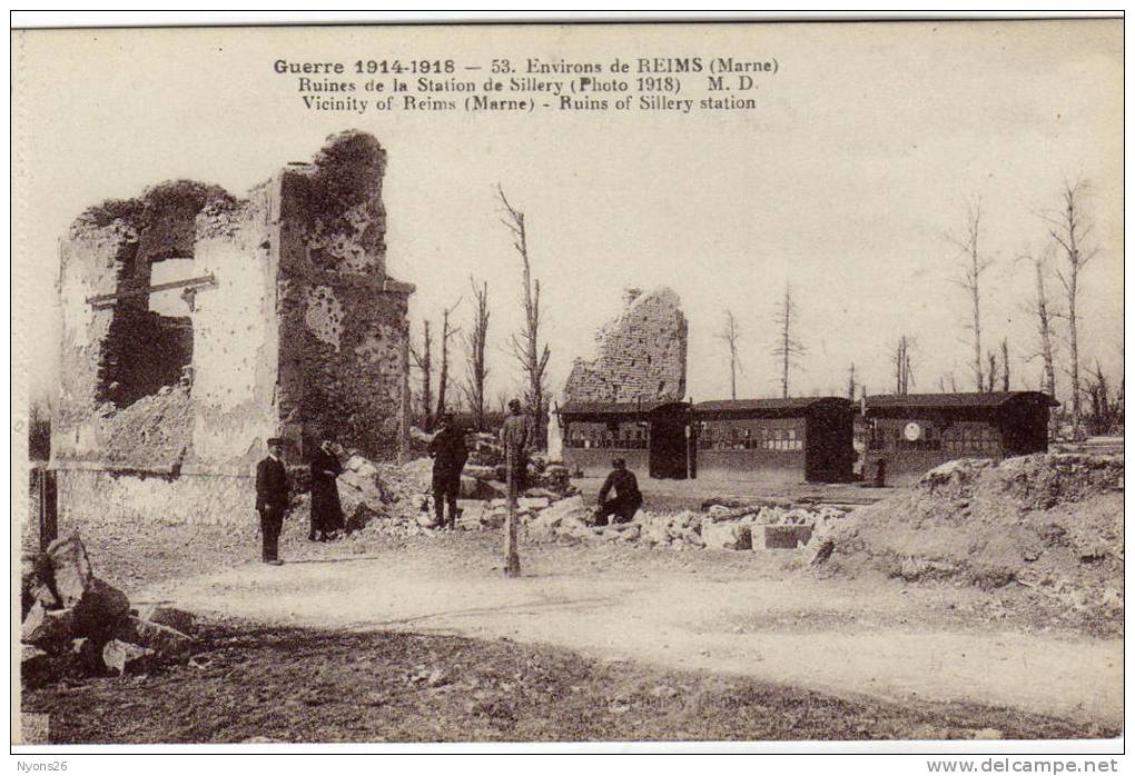 /// Ruines De La Station De SILLERY /// Voir Scans R° Et V°  --carte Rare-- - Sillery