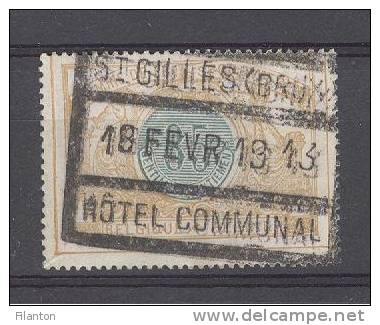 BELGIE - OBP Nr TR 33 - Spoorwegen/Chemins De Fer (ref. 934) - Gest./obl.- Cachet "St-GILLES (BRUX) - HOTEL COMMUNAL" - Afgestempeld