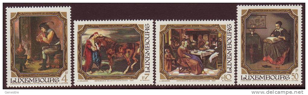 Luxembourg - 1984 - Y&T 1050 à 1053 ** (MNH) - Peinture - Unused Stamps