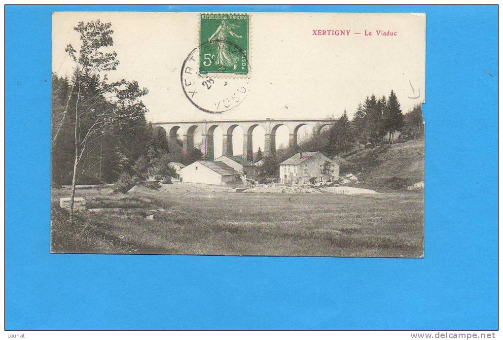 88 XERTIGNY - Le Viaduc (pli, état) - Xertigny