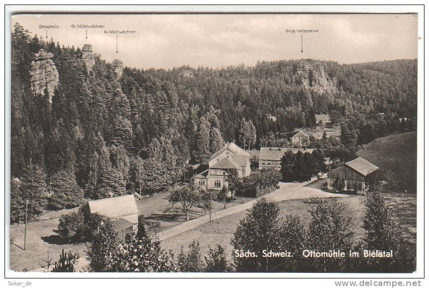 AK Ottomühle, Rosenthal-Bielatal, Sächsische Schweiz, Osterzgebirge, Sachsen 1964 - Rosenthal-Bielatal