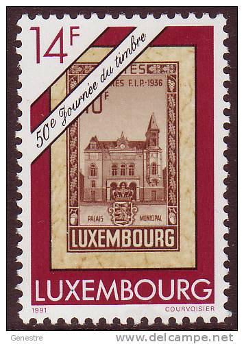 Luxembourg - 1991 - Y&T 1230 ** (MNH) - Journée Du Timbre - Unused Stamps