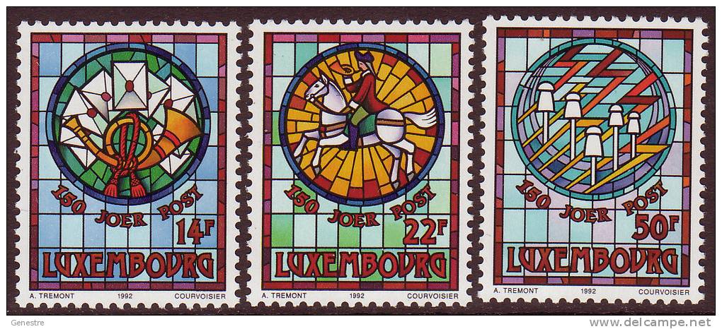 Luxembourg - 1992 - Y&T 1252 à 1254 ** (MNH) - Postes Et Télécommunications - Nuovi