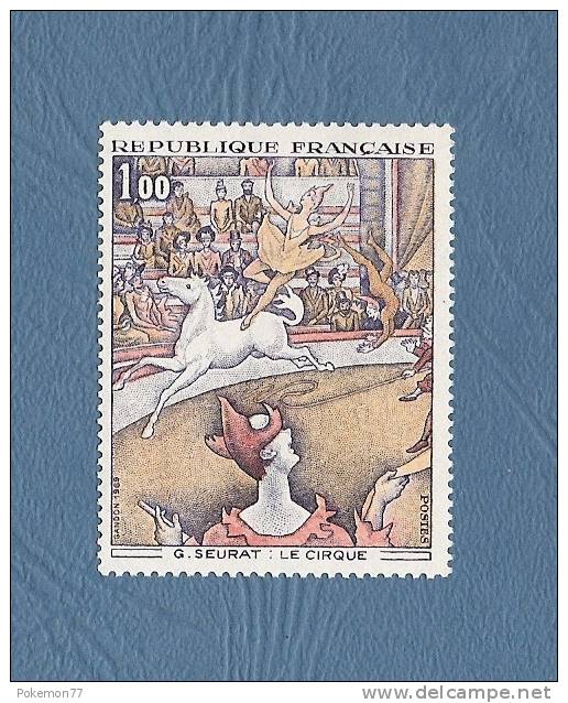 *  YT France N°1588A  - Neuf **  :  Le Cirque De G Seurat - Scan A - Unused Stamps