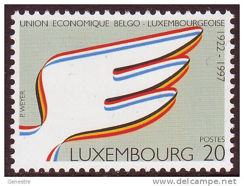 Luxembourg - 1997 - Y&T 1367 ** (MNH) - Union Economique Belgo-Luxembourgeoise - Unused Stamps