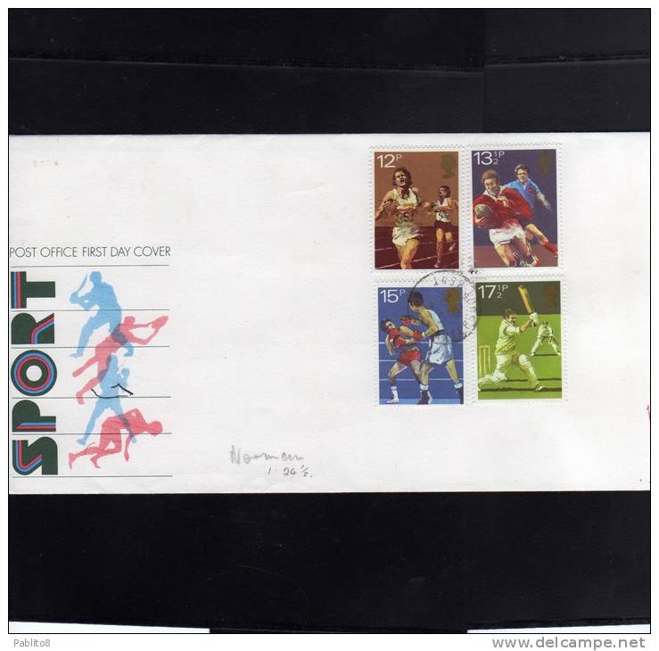 GREAT BRITAIN - GRAN BRETAGNA SPORT CENTENARIES FDC - 1981-1990 Decimal Issues