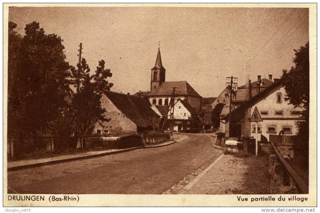 67-DRULINGEN...VUE PARTIELLE DU VILLAGE...CPA - Drulingen