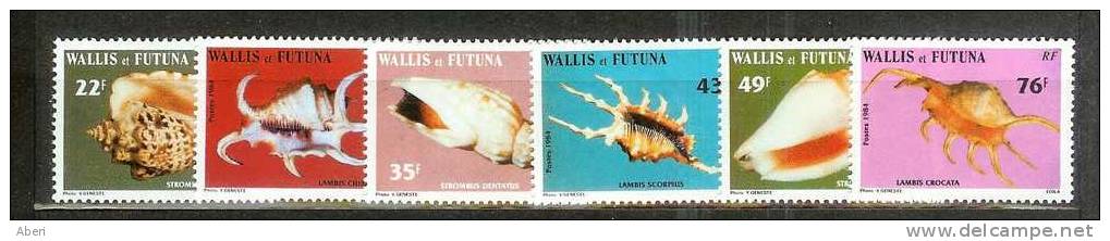 WALLIS Et FUTUNA  N°  312 à 317**  COQUILLAGES - Ungebraucht