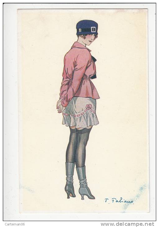 Illustrateur - F. Fabiano - Les P'tites Femmes - Editeur:  L-E (porte Jarretelle, Bas, Chapeau) - Fabiano