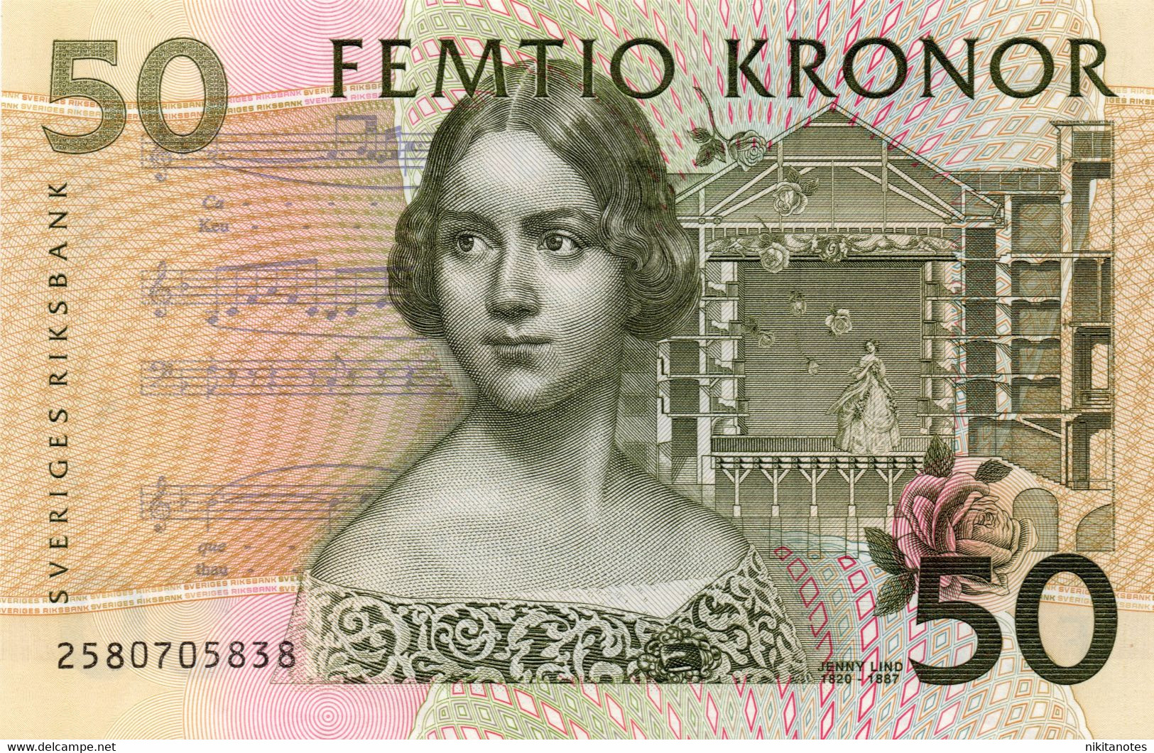 SWEDEN - 50 KRONOR  SUEDE - SVERIGES -  50 KRONOR Unc See Scan - Zweden