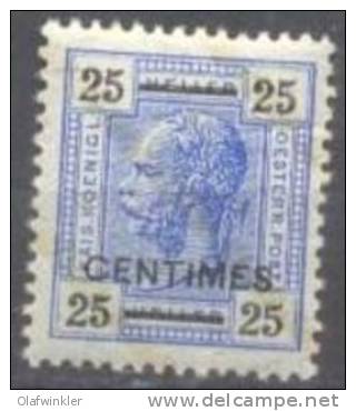 1904 Österreich Mit Aufdruck 25c Auf 25H Gez 13*12,5 He 10 / ANK 10B / Mi 10B / Sc 10 Postfrisch/neuf/MNH [-] - Crete