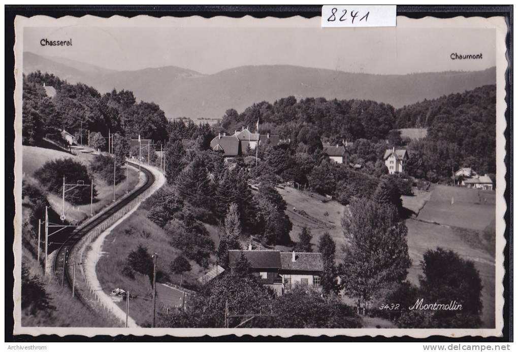 Montmollin Et La Ligne Du Train (8241) - Montmollin