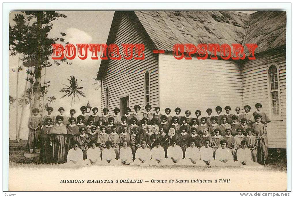 OCEANIE - FIDJI - Rare - Groupe De Soeurs Indigènes - Dos Scané - Samoa