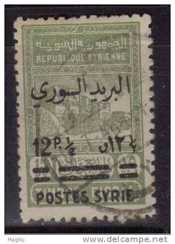 Syria Used Fiscal / Revunue, Surcharge 12 1/2p On 15ps - Sonstige & Ohne Zuordnung