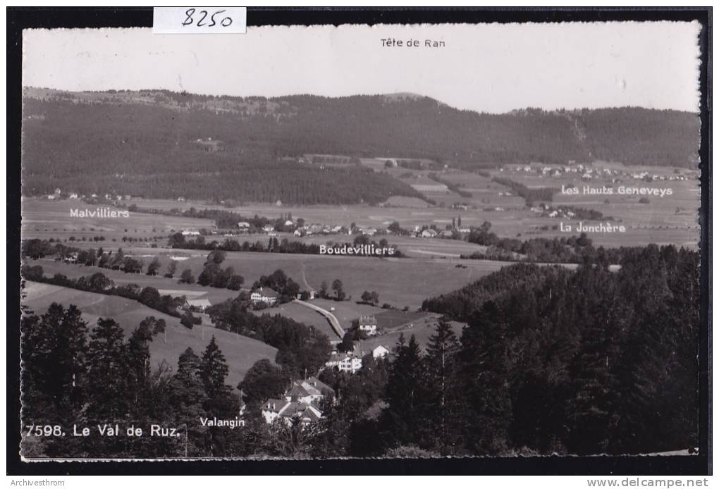 Val De Ruz De Valangin Aux Hauts Geneveys - Avec Malvilliers Et Boudevilliers, La Jonchère (8250) - Geneveys