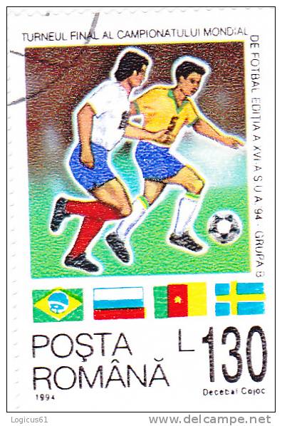 America: World Cup - 1994- Grupa B,Romania Used Stamp. - 1994 – USA