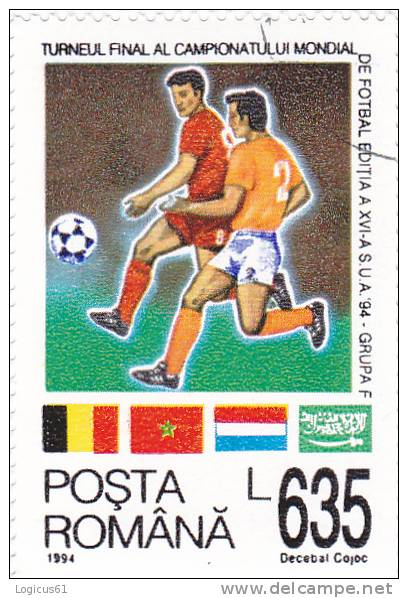 America: World Cup - 1994- Grupa F,Romania Used Stamp. - 1994 – USA