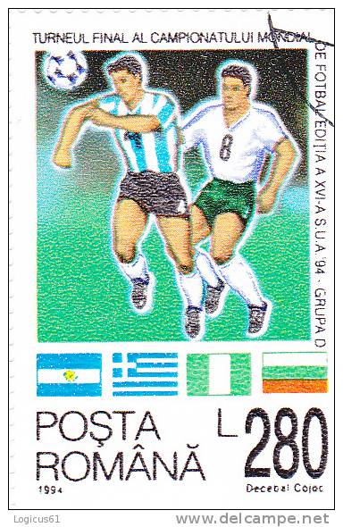 America: World Cup - 1994- Grupa D,Romania Used Stamp. - 1994 – USA