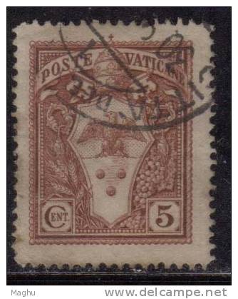 Vatican Used 1933, 5c Red - Used Stamps