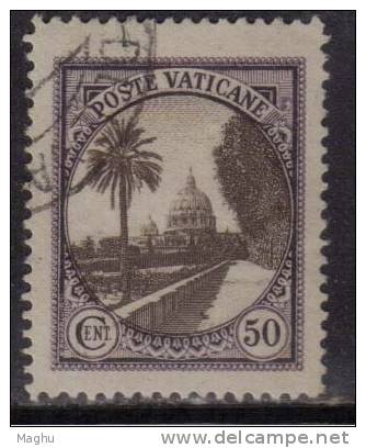 Vatican Used 1933,  50c - Used Stamps