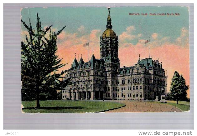 Hartford Connecticut, State Capitol South Side - Hartford