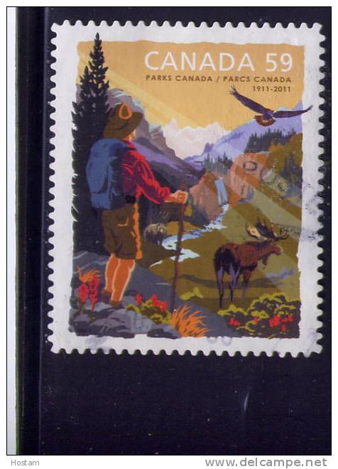 CANADA, 2011, USED # 2470,   PARK CANADA CENTENNIAL  WYSIWYG - Timbres Seuls