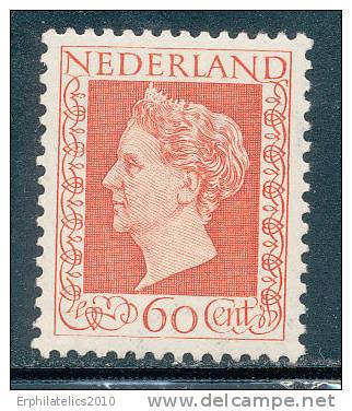 NETHERLANDS  1948 QUEEN WILHELMINA 60 CENTS SC# 300  KEY STAMP VF MNH - Unused Stamps