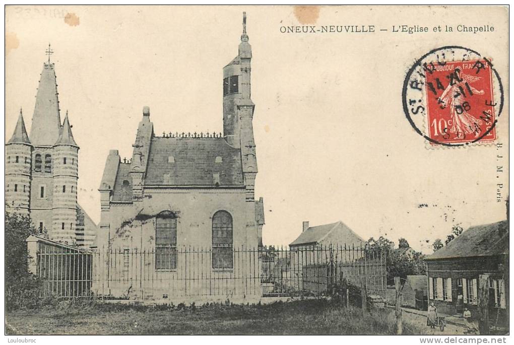 80 ONEUX NEUVILLE L'EGLISE ET LA CHAPELLE - Autres & Non Classés