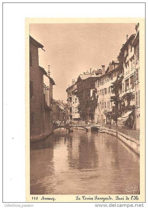 CP, 74, Annecy, La Venise Savoyarde, Quai De L'Ile, Vierge - Annecy-le-Vieux