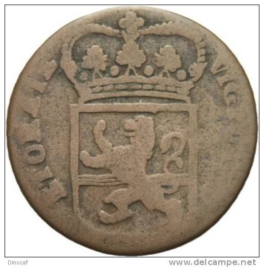 NIEDERLANDE OVERIJSSEL Duit  **1767** Wappen Adler Krone §1198, Netherlands - Autres & Non Classés