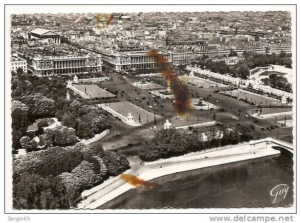 PARIS-ORIGINAL PHOTO FROM AIRPLANE- Traveled - Autres & Non Classés