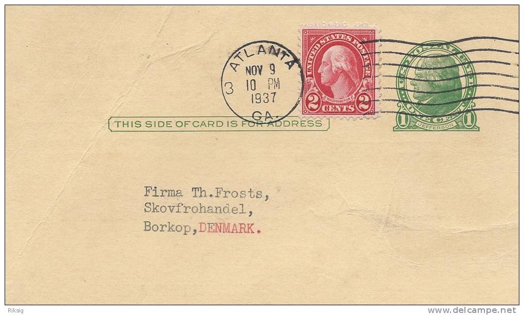 Postal Stationery.  Used 1937  B-570 - 1921-40