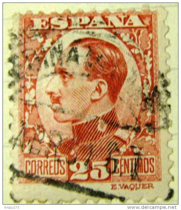 Spain 1930 King Alfonso XIII 25c - Used - Usados